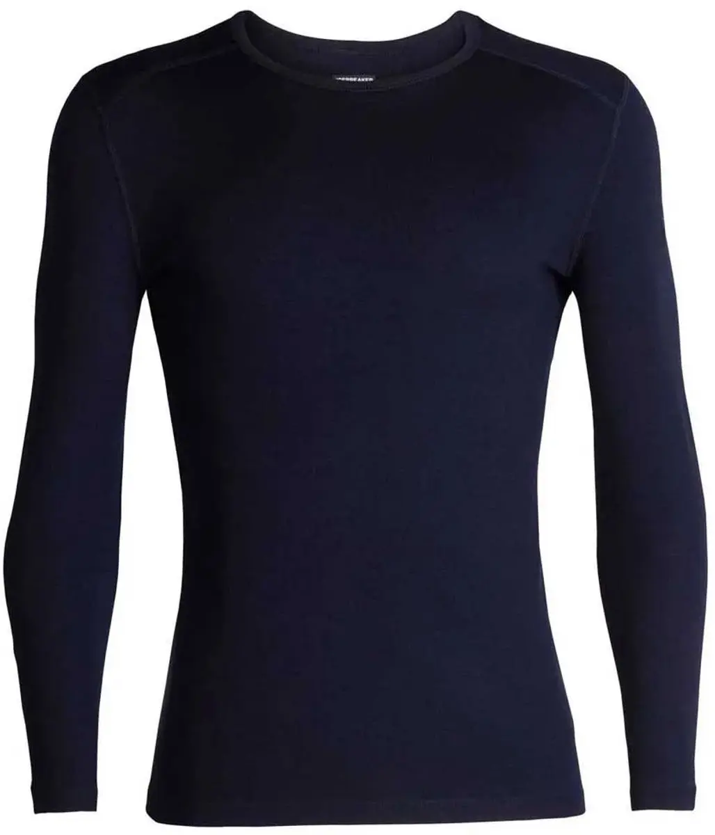 Icebreaker Mens 260 Tech LS Crewe IB1043714011 - Thermokleding S - Midnight Navy