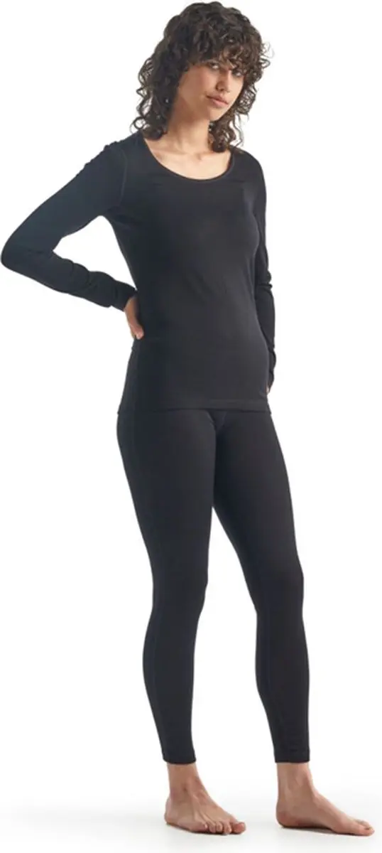 Icebreaker Wmns 200 Oasis LS Scoop - Zwart L - afbeelding 6 van 6