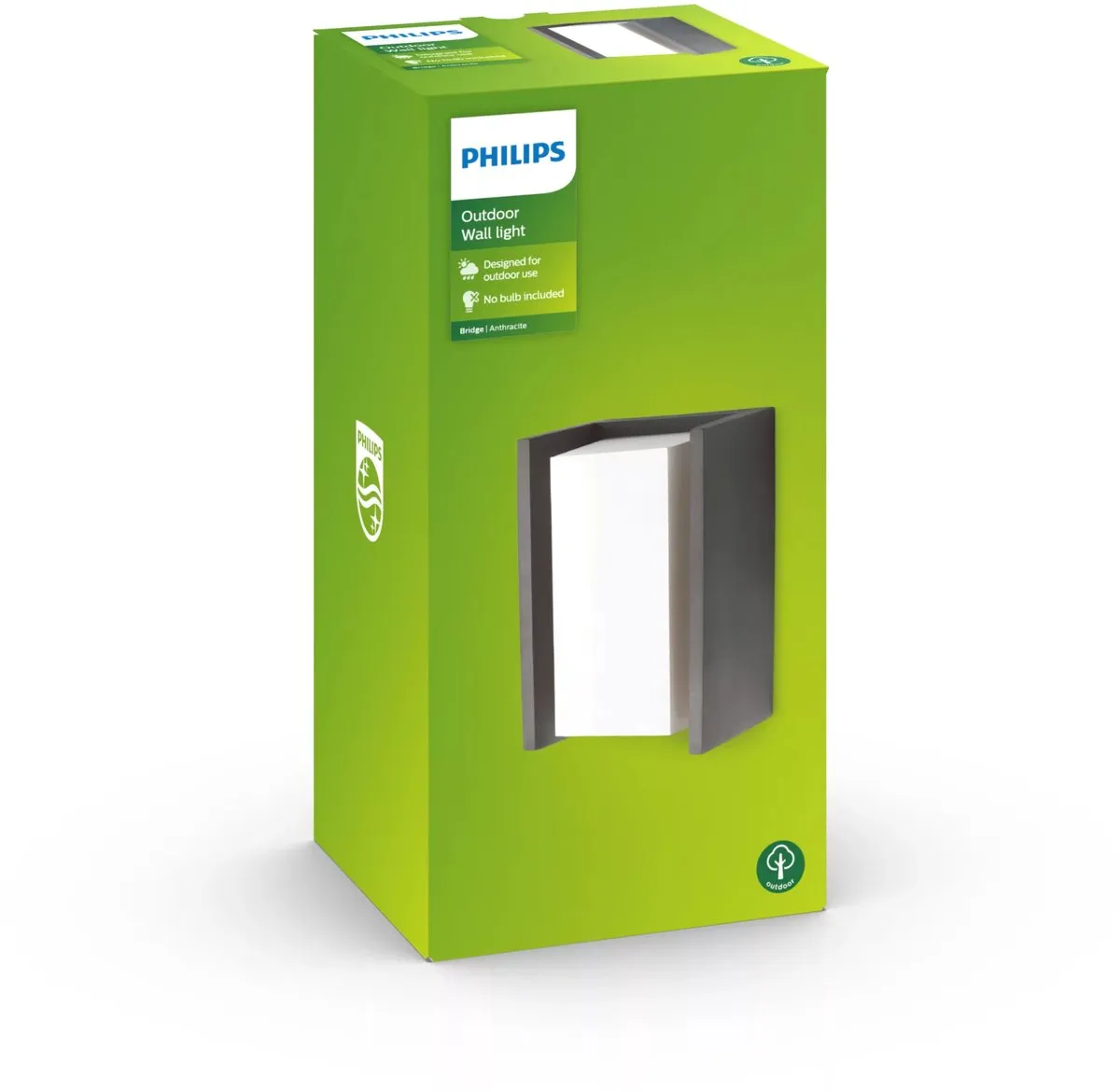 Philips LED Bridge Buitenwandlamp Antraciet