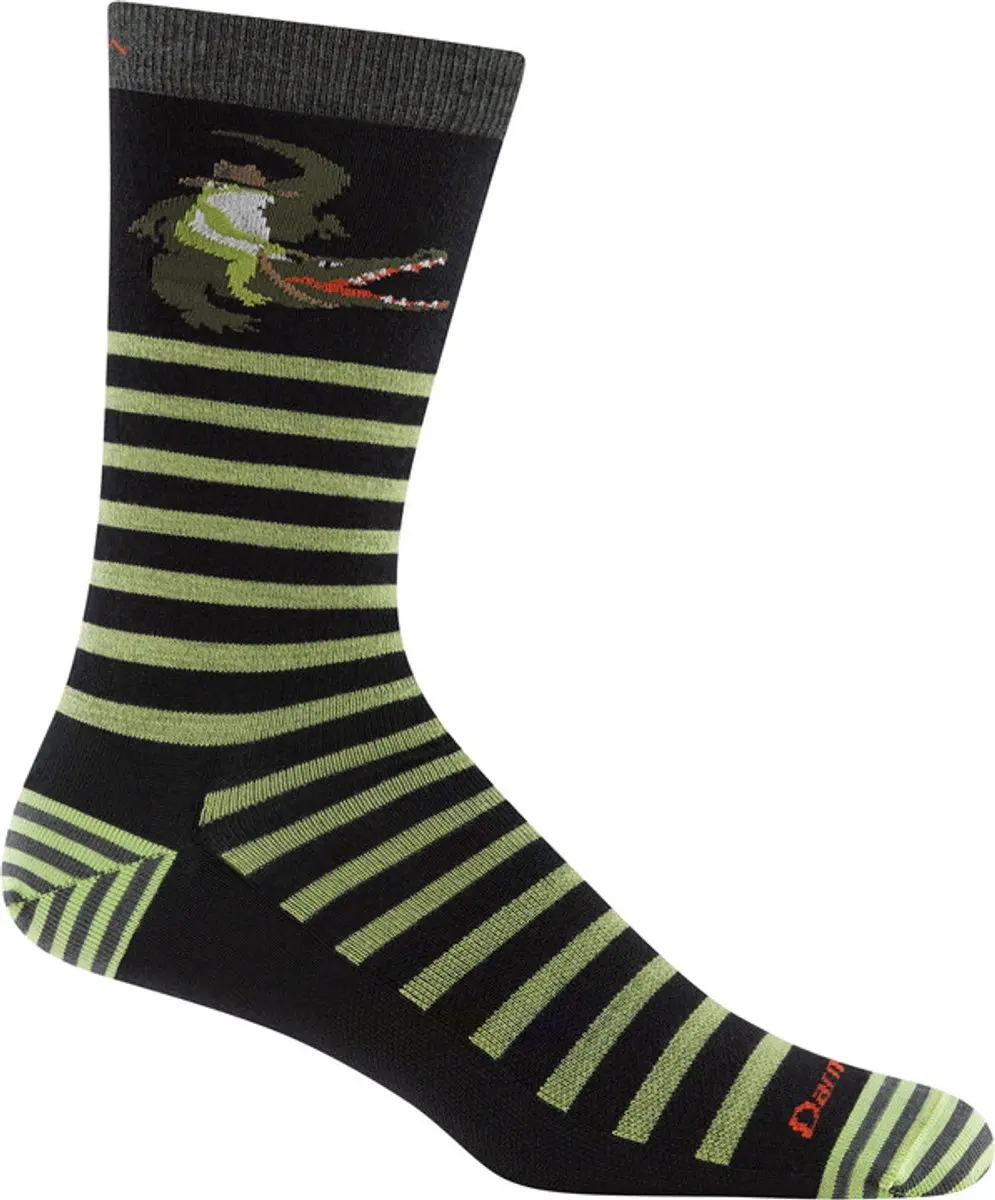 Darn Tough Animal Haus Crew Lightweight Merinowol Sokken - 41/42 - Dark Teal - afbeelding 6 van 6