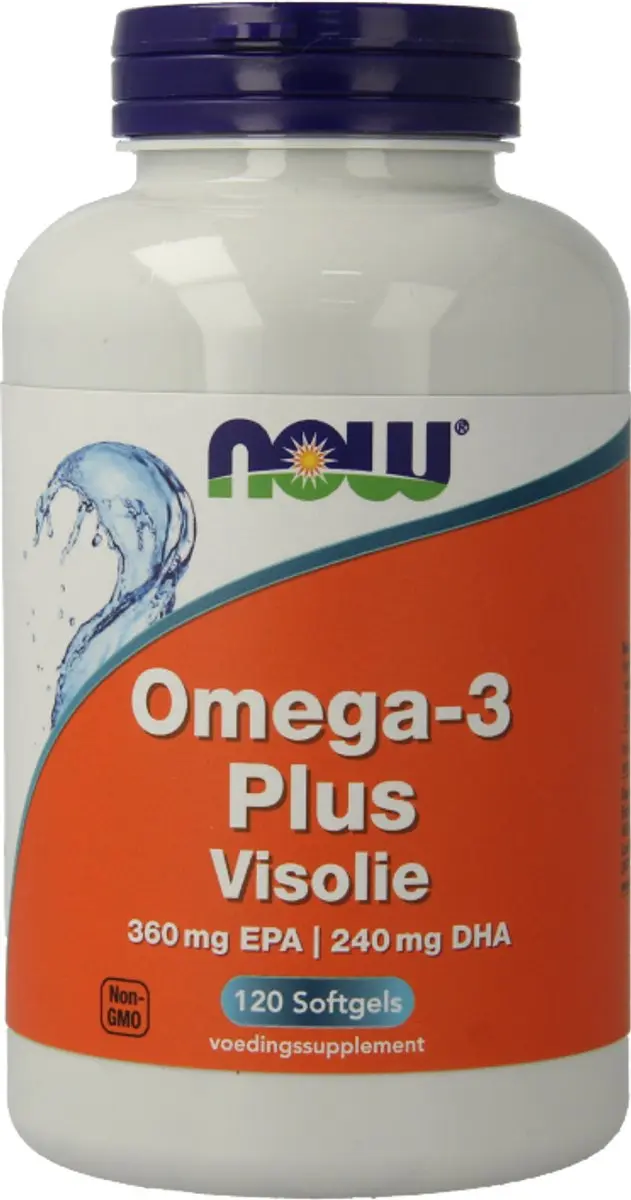 Now Foods Omega-3 Plus 120 Softgels - 360mg EPA/240mg DHA