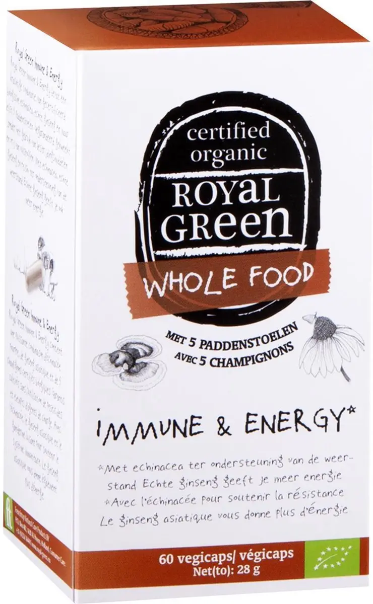 Royal Green Whole Food Immune & Energy 60g - afbeelding 2 van 6