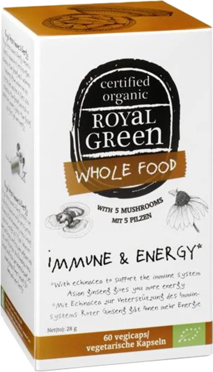Royal Green Whole Food Immune & Energy 60g - afbeelding 5 van 6
