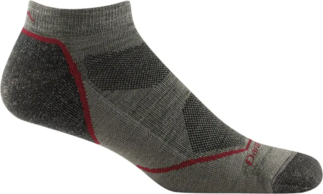 Darn Tough Light Hiker No Show Merinowol Sokken - Denim - 46-49 - afbeelding 2 van 6