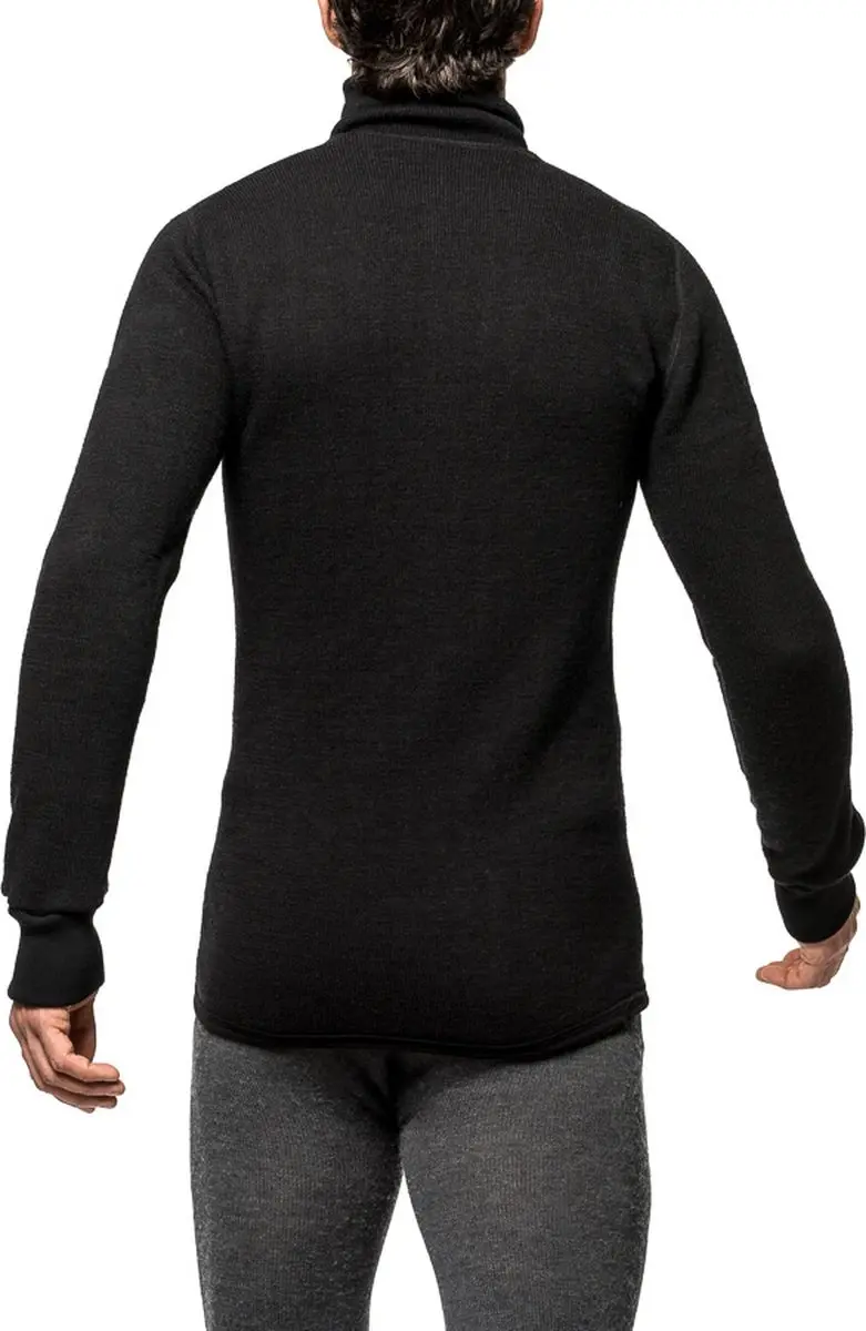 Woolpower Merino Mid Layer Zip Turtleneck 400 - Zwart - afbeelding 3 van 6