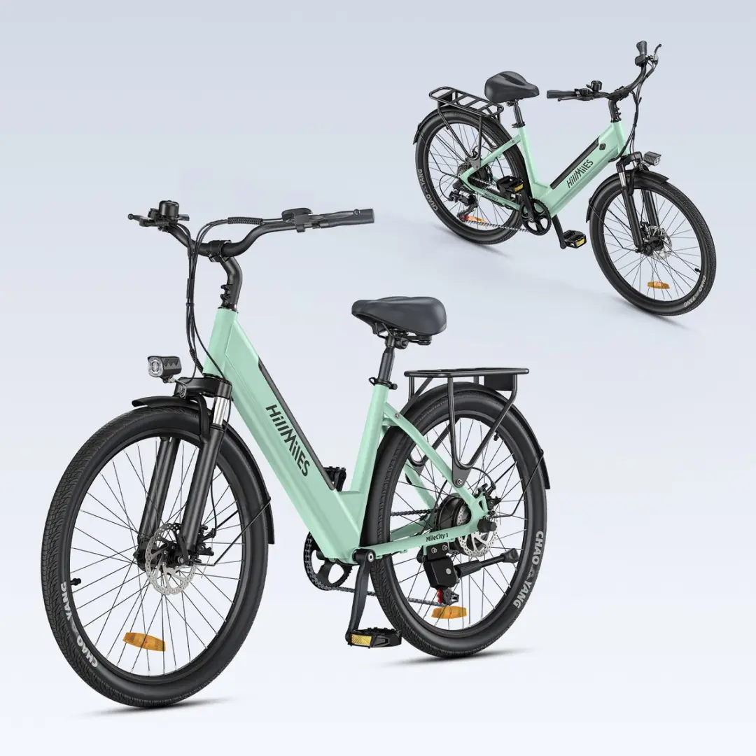 HillMiles MileCity 1 Elektrische Stadsfiets 26 inch, 250W, 36V 13Ah verwijderbar