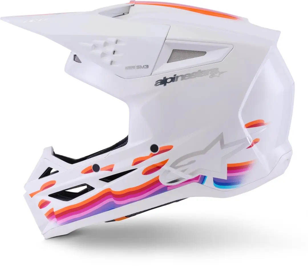 Alpinestars S-M3 Force Crosshelm - XL - Wit/Multikleur - afbeelding 5 van 6