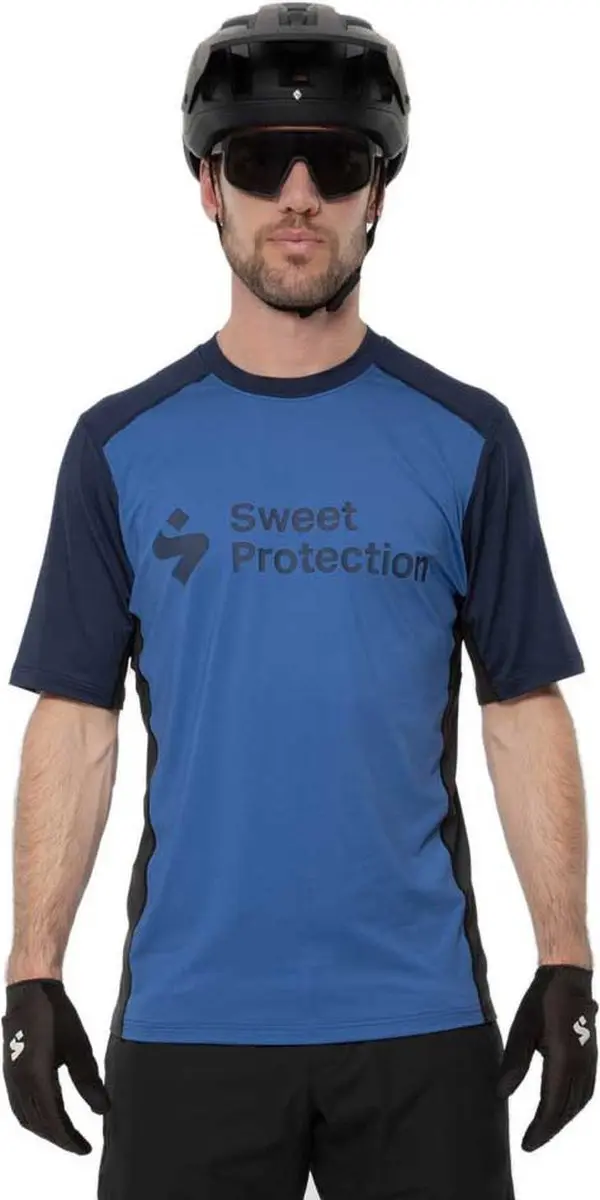 Sweet Protection Hunter Korte Mouw Enduro Trui Blauw XL Man