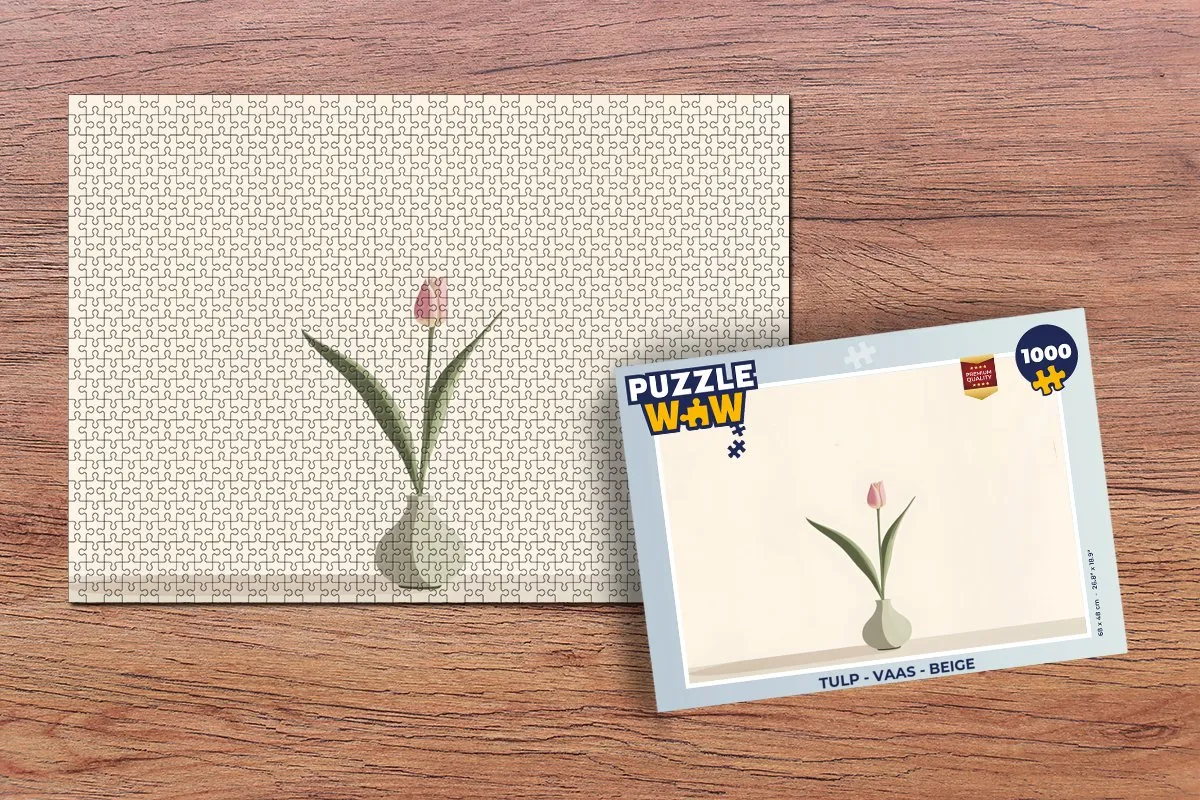 PuzzleWow Tulp - Vaas Legpuzzel 1000 Stuks