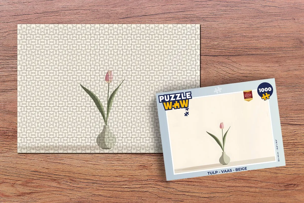 PuzzleWow Tulp - Vaas Legpuzzel 1000 Stuks