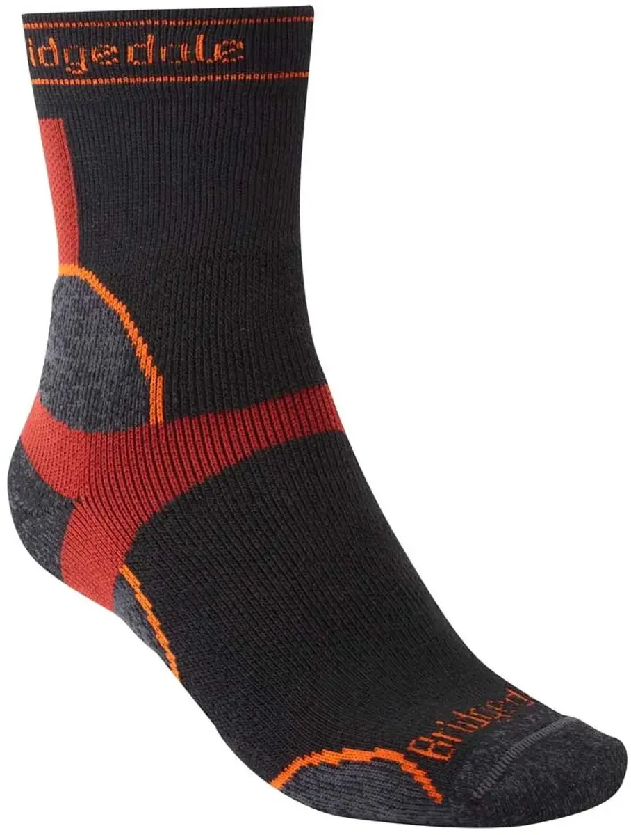 Bridgedale Midweight T2 Merino Sport Crew Sokken Zwart EU 36-39 Man