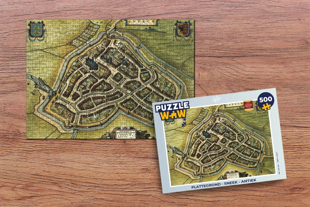 PuzzleWow Sneek Antiek Legpuzzel 500 Stuks - Multicolor