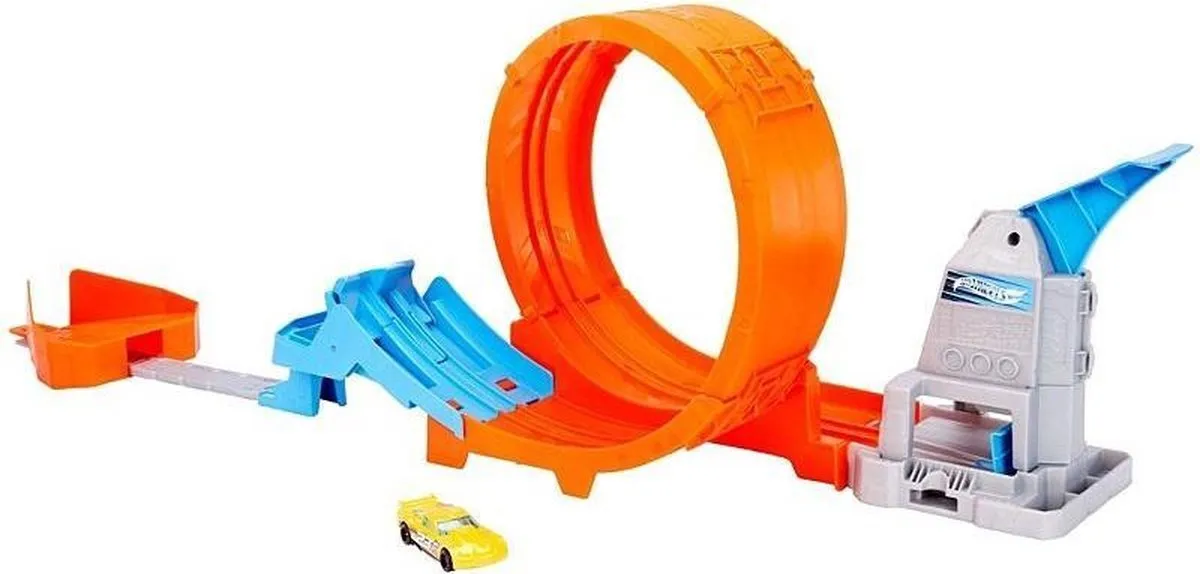 Hot Wheels Action Drift Loop Racebaan GTV13 - 3-delig - Blauw/Oranje