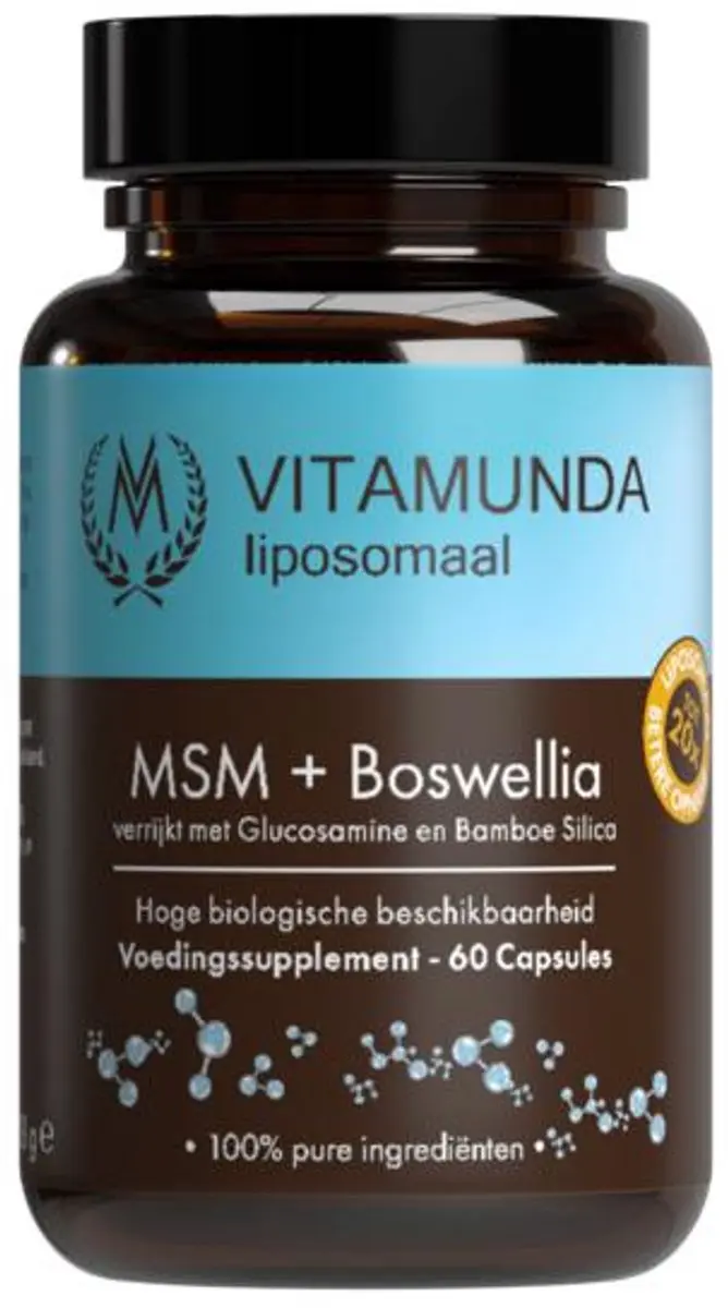 Vitamunda MSM+ Boswellia 60 Capsules