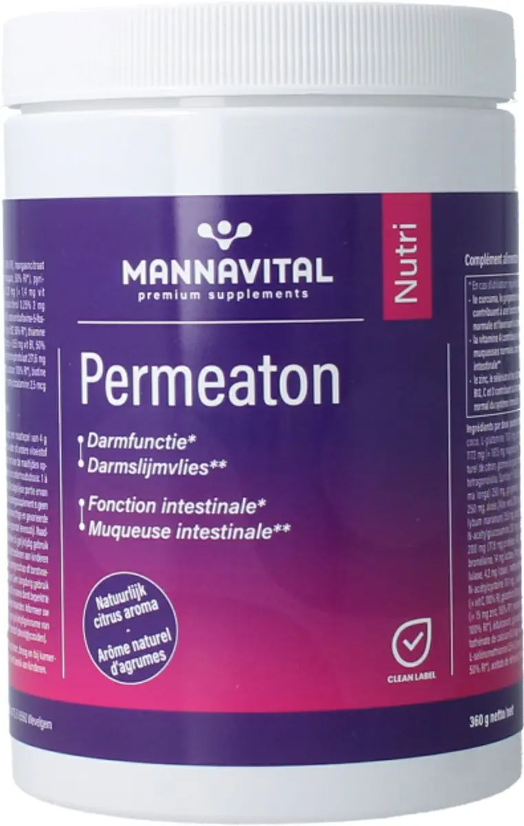 Mannavital Permeaton 360g - afbeelding 3 van 6