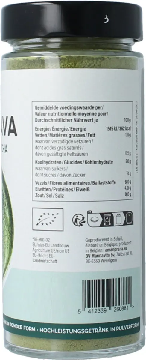 Aman Prana Gula Java Kotobuki Matcha 230g