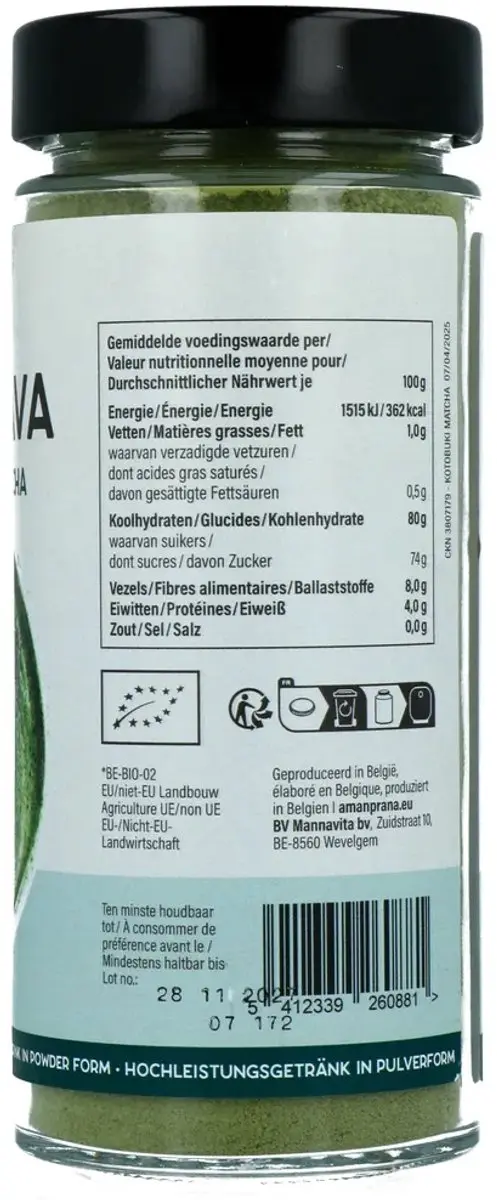 Aman Prana Gula Java Kotobuki Matcha 230g