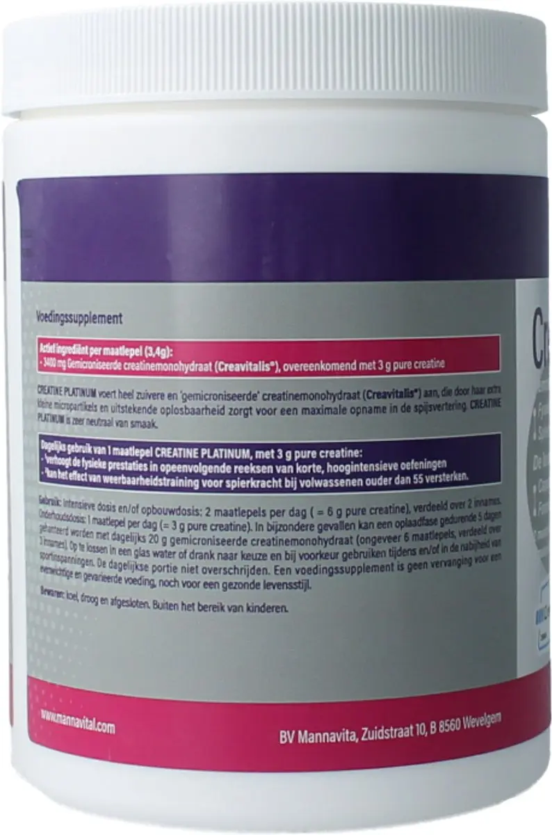 Mannavital Creatine Platinum 408g