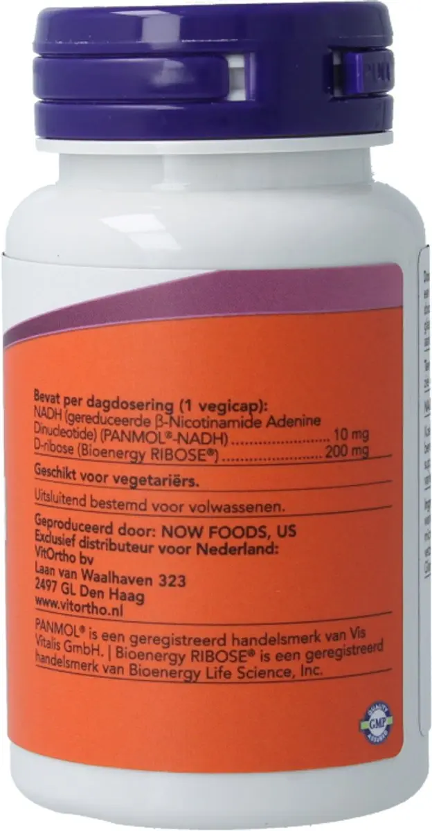 Now Foods NADH 10mg - 60 Capsules - afbeelding 4 van 5