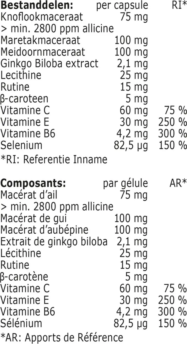 Fytostar Giga Complex Knoflook 160 Capsules