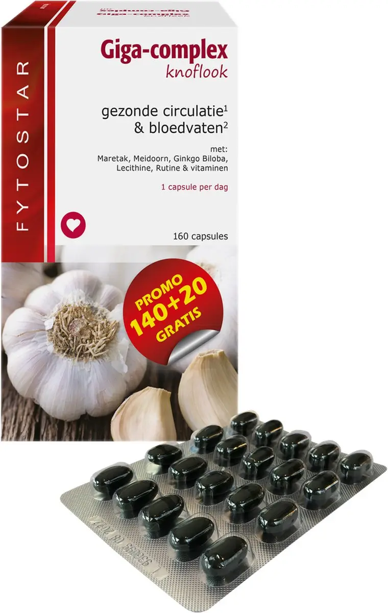 Fytostar Giga Complex Knoflook 160 Capsules