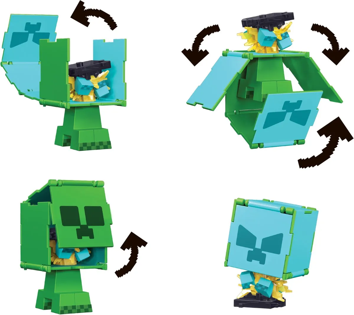 Minecraft Geflipte Figuren Creeper - HTL46 - Groen