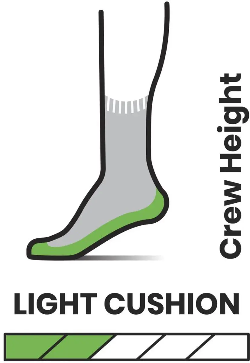 Smartwool Hike Light Cushion Crew Wandelsokken - Grijs