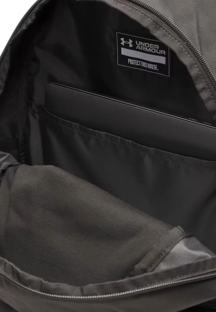 Under Armour UA Hustle Lite Backpack - Zwart/Castlerock - afbeelding 3 van 6