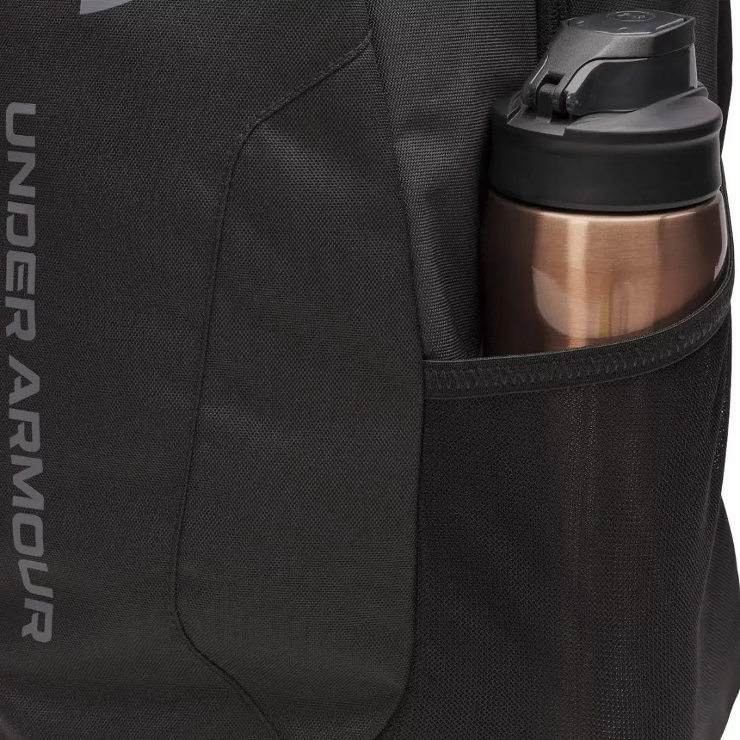 Under Armour UA Hustle Lite Backpack - Zwart/Castlerock - afbeelding 5 van 6