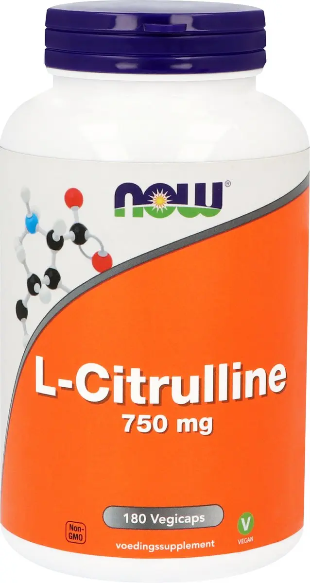 Now Foods L-Citrulline 750mg - 180 Vegicaps - afbeelding 3 van 4