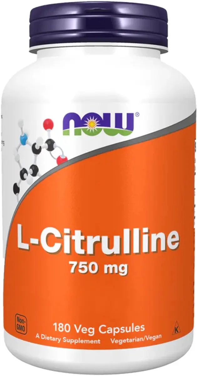 Now Foods L-Citrulline 750mg - 180 Vegicaps - afbeelding 4 van 4