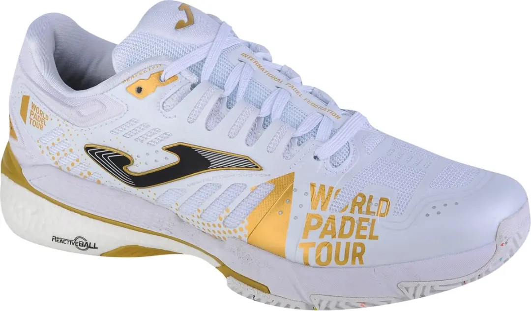 MEN'S WHITE AND GOLD JOMA T.WPT 2232 TWPTS2232P SHOES