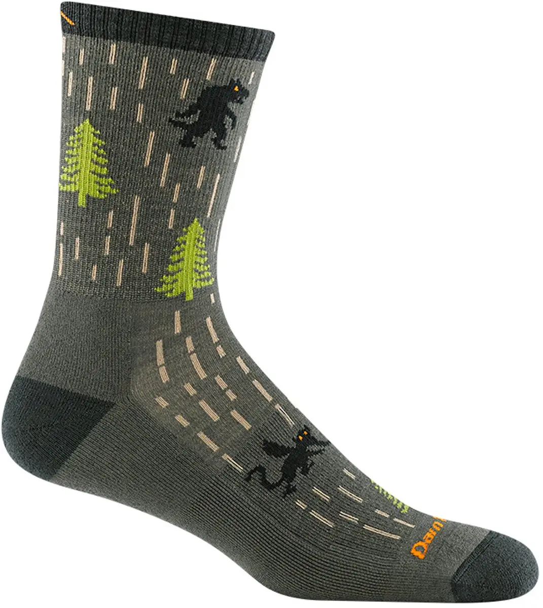 Darn Tough Yarn Goblin Micro Crew 5015 Heren Sokken - Earth - afbeelding 5 van 6