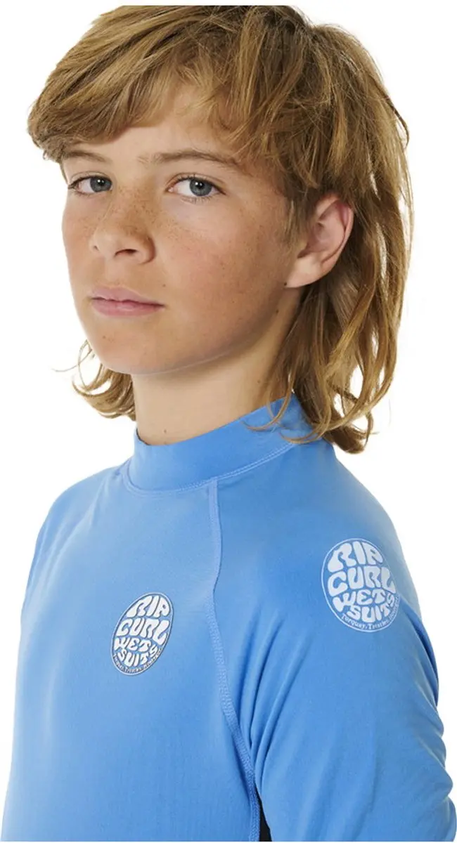 2026 Rip Curl Junior Pictogrammen UV Geborsteld Lange Mouw Lycra Vest - afbeelding 2 van 2