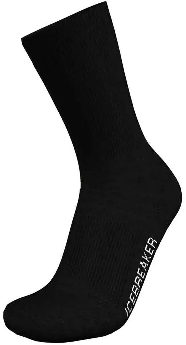 Icebreaker Lifestyle Light Crew Merino Sokken - Zwart