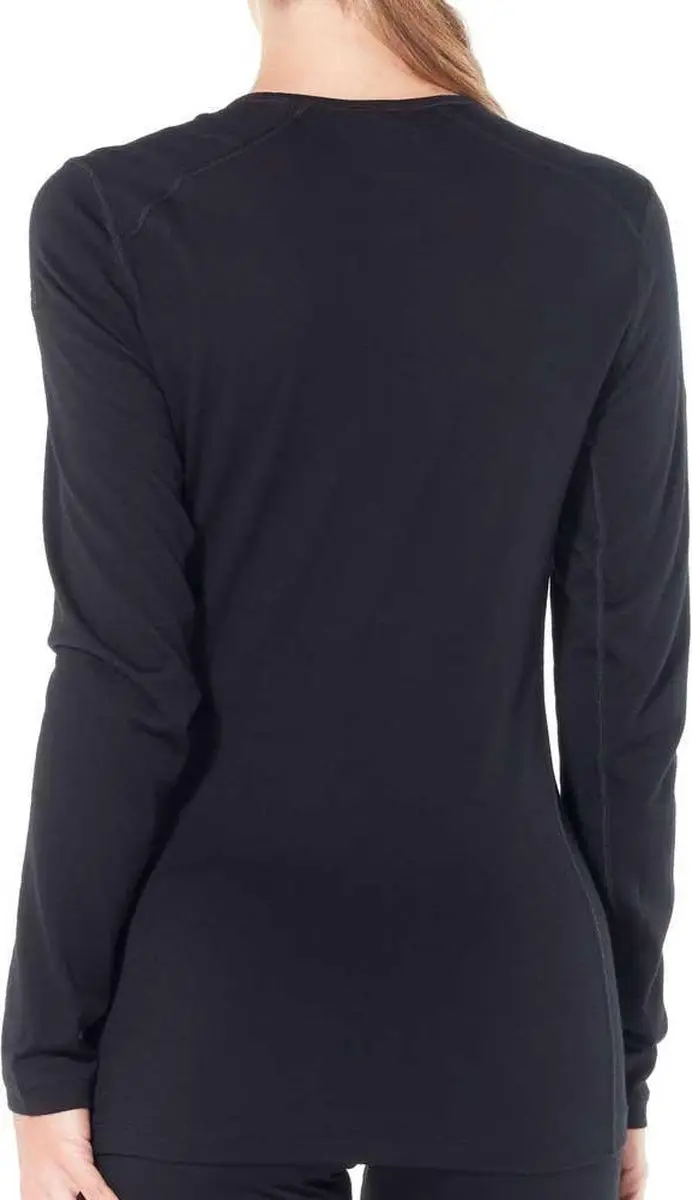 Icebreaker Wmns 200 Oasis LS Crewe - M - Zwart