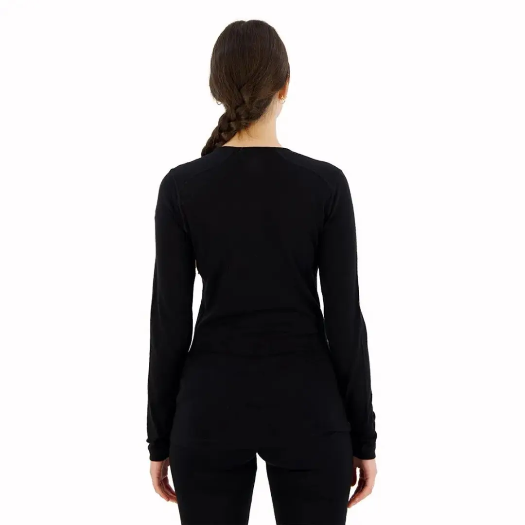 Icebreaker Wmns 200 Oasis LS Crewe - M - Zwart