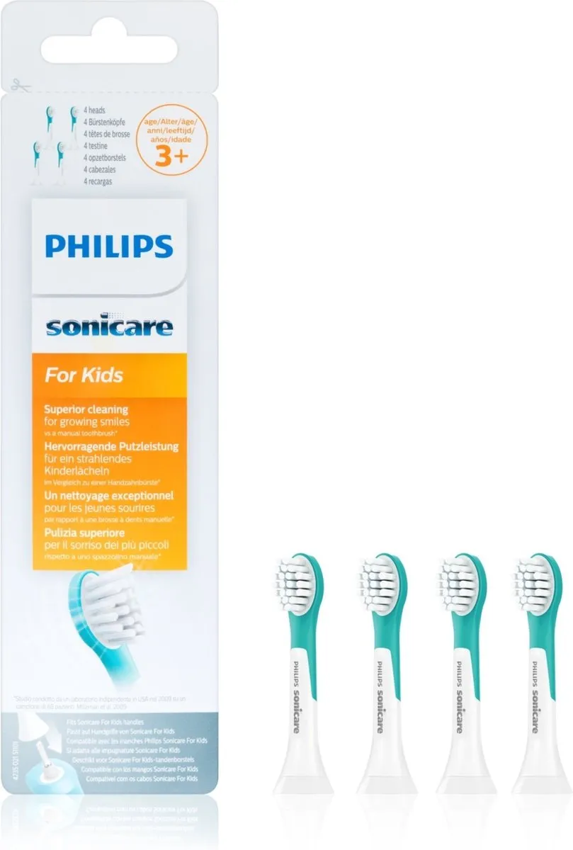 Philips Sonicare For Kids HX6034/33 Opzetborstels - 4 Stuks