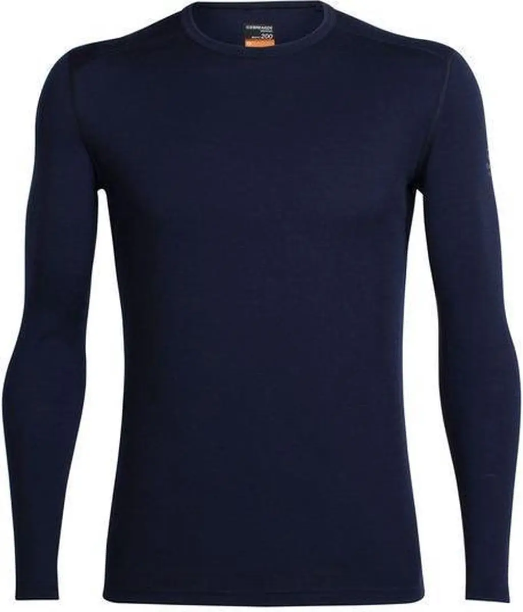 Icebreaker Men's Oasis Long Sleeve Crewe Midnight Navy