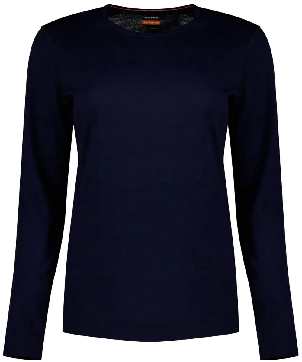 Icebreaker 200 Oasis LS Crewe Thermoshirt Dames - S - Midnight Navy