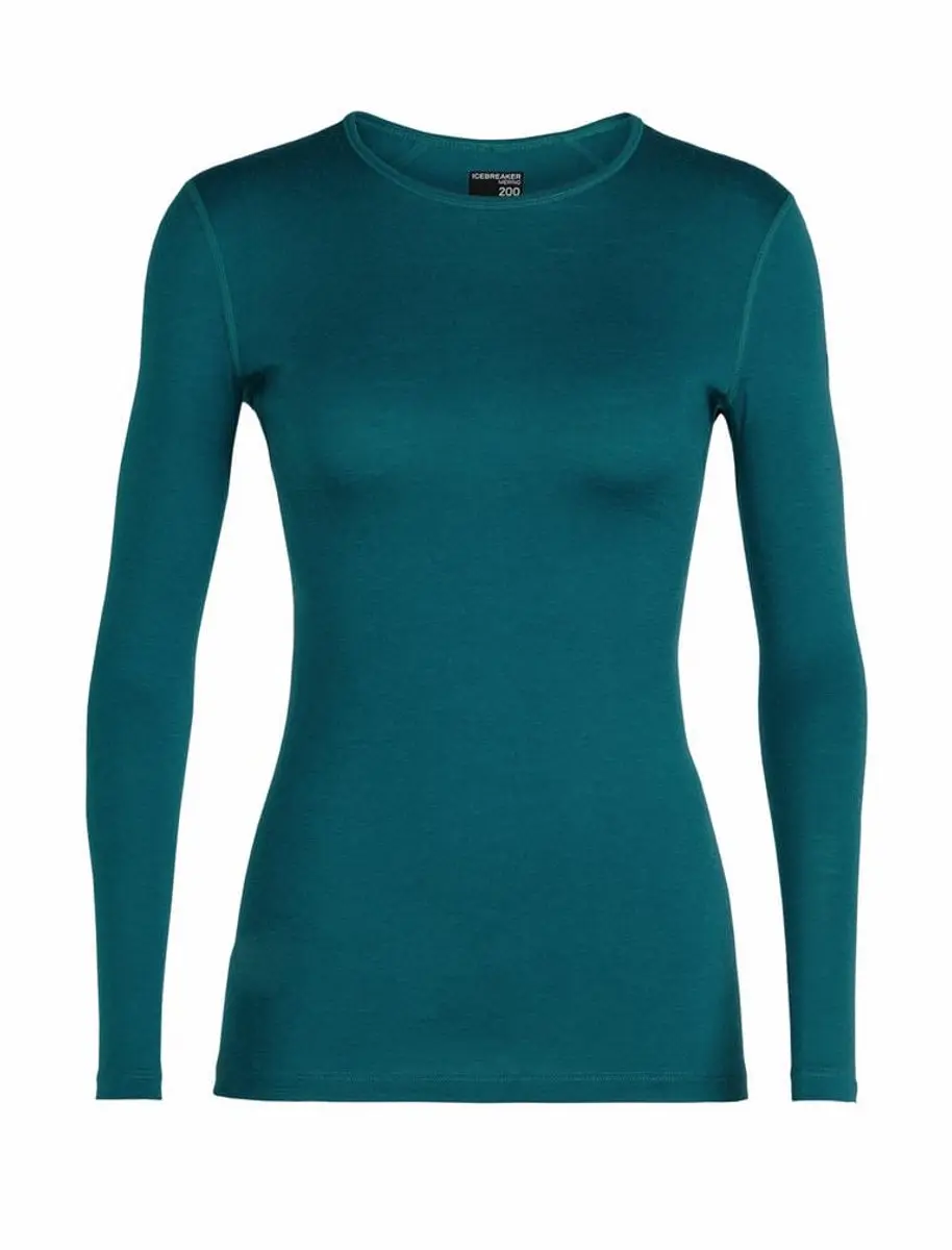 Icebreaker 200 Oasis LS Crewe Thermoshirt Dames