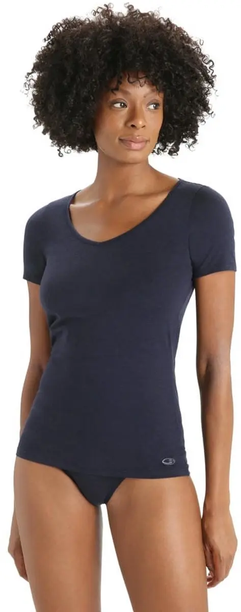 Icebreaker Siren SS Sweetheart Thermoshirt Dames - Midnight Navy XL - afbeelding 6 van 6