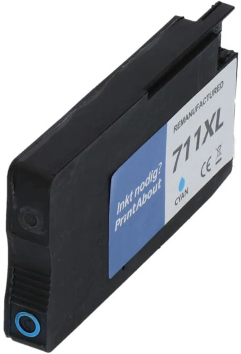 PrintAbout HP 711 CZ130A Inktcartridge - Cyaan 80ml