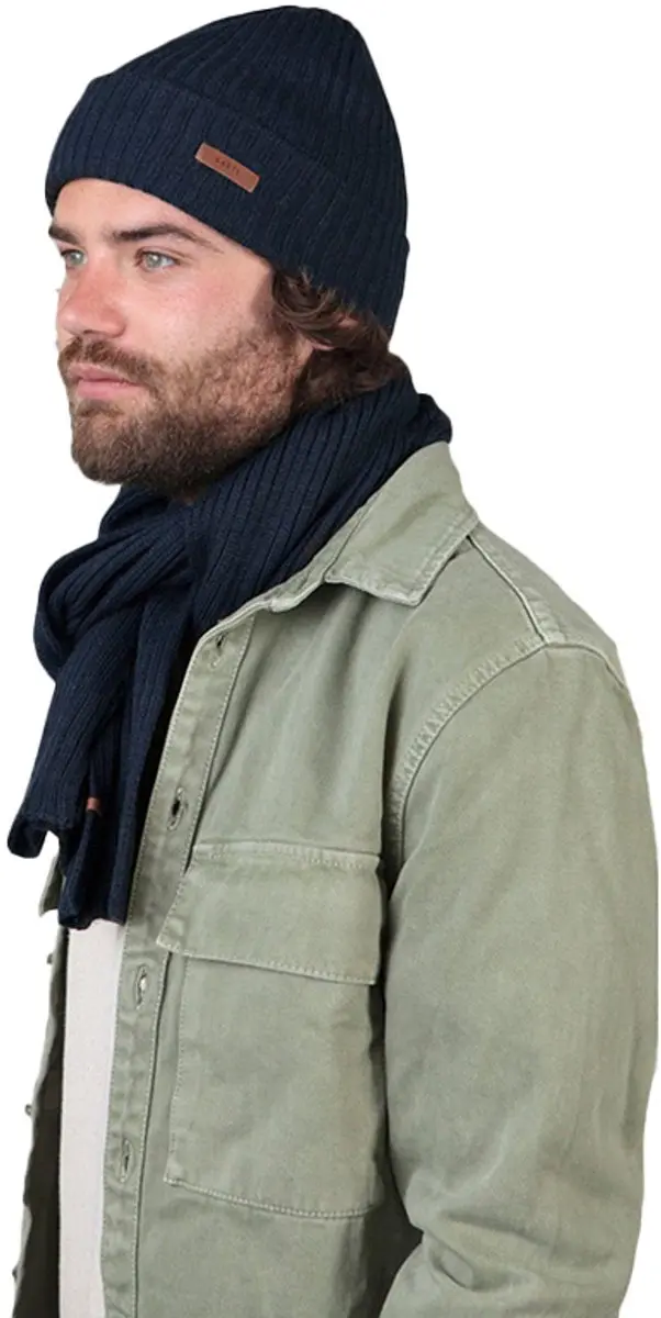 Barts Wilbert Beanie Muts - One Size - Donkerblauw - afbeelding 2 van 2