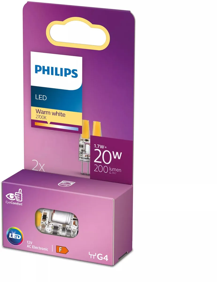 Philips LED Capsule G4 20W Warmwit