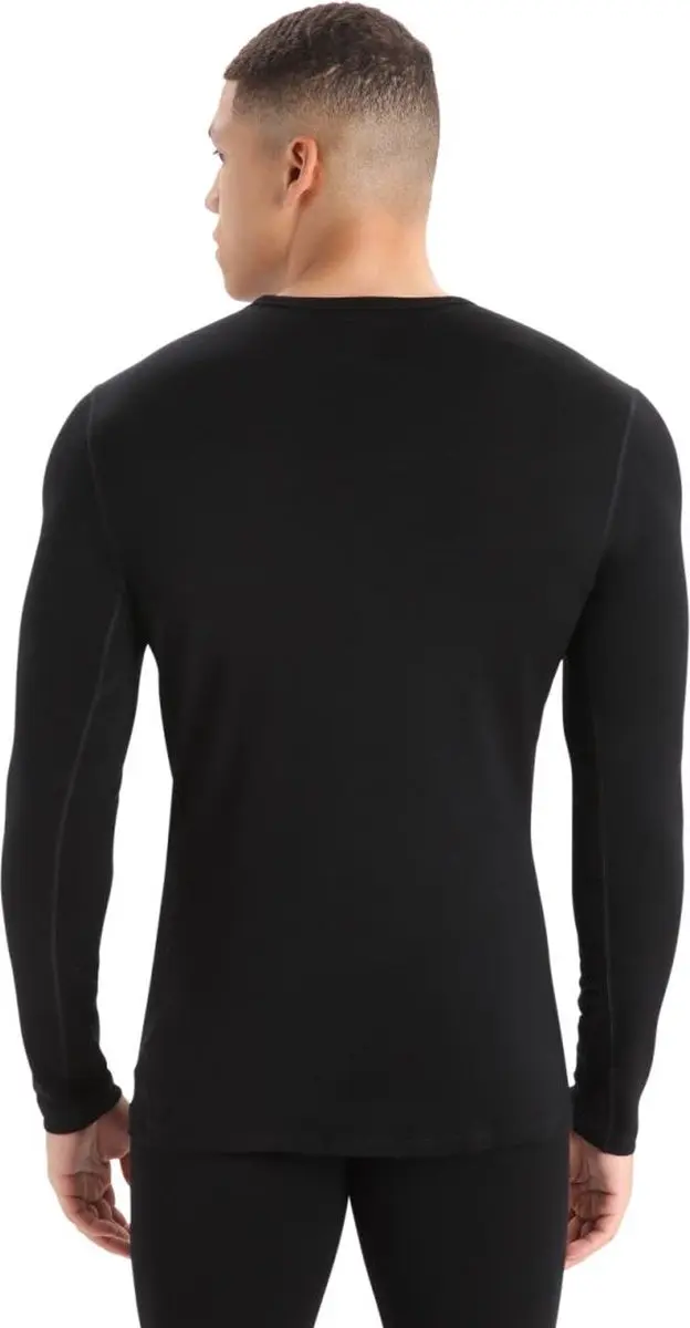 Icebreaker BF 260 Tech LS Crewe Heren Thermoshirt - Zwart