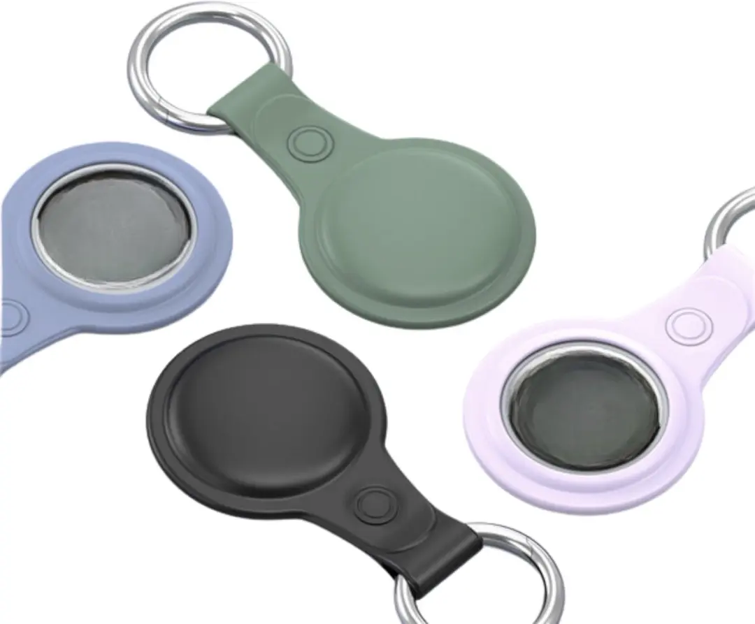 Dux Ducis Siliconen Sleutelhanger 4 Pack - AirTag Hoesje - Multicolor - afbeelding 2 van 6