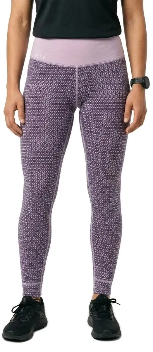 Devold Of Norway Kvitegga Merino 230 Basislaagbroek Grijs,Paars XL Vrouw