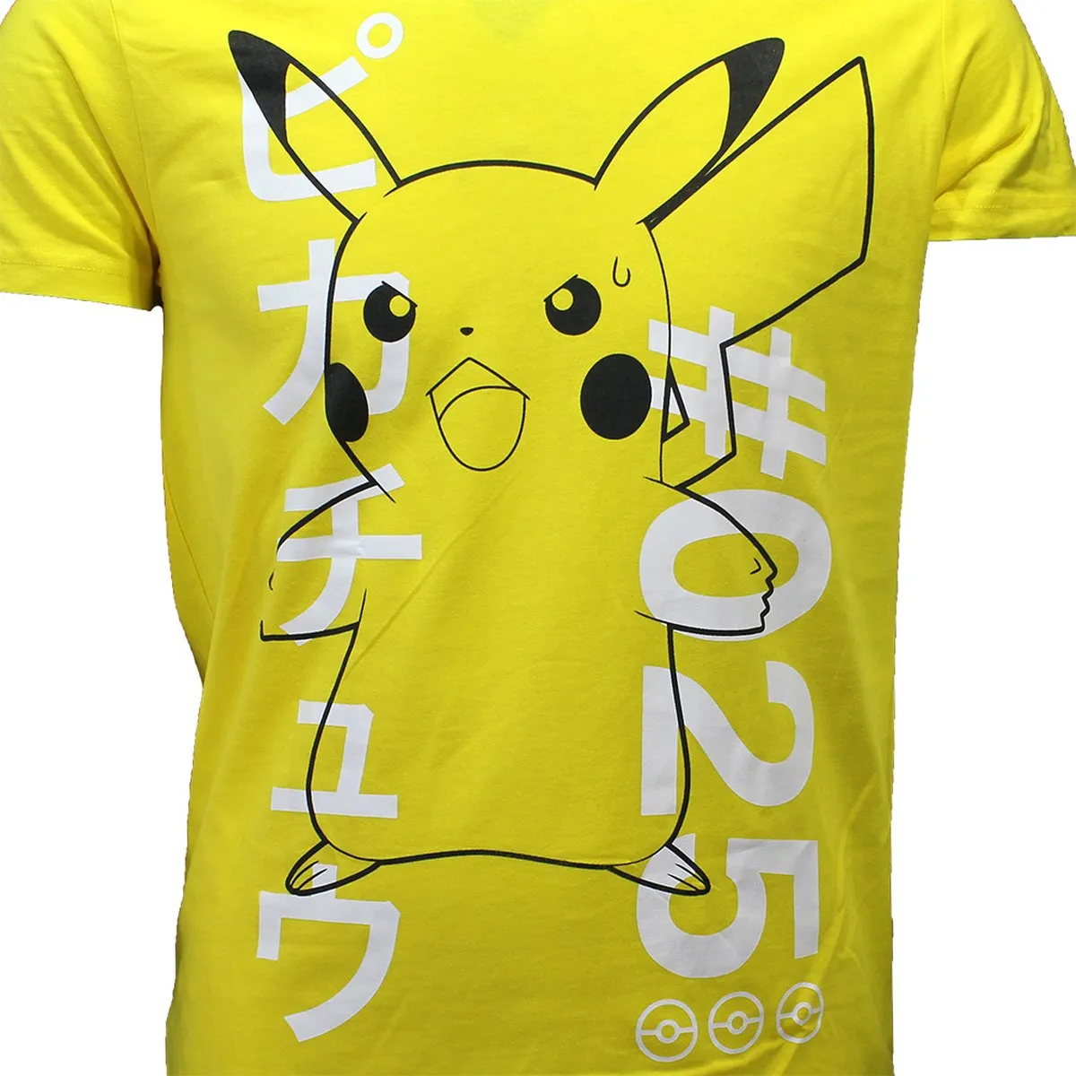 Pokémon Pikachu Thundershock T-shirt XXL - Zwart