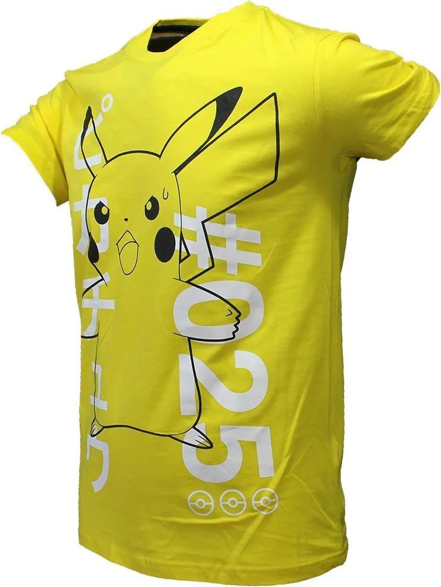 Pokémon Pikachu Thundershock T-shirt XXL - Zwart
